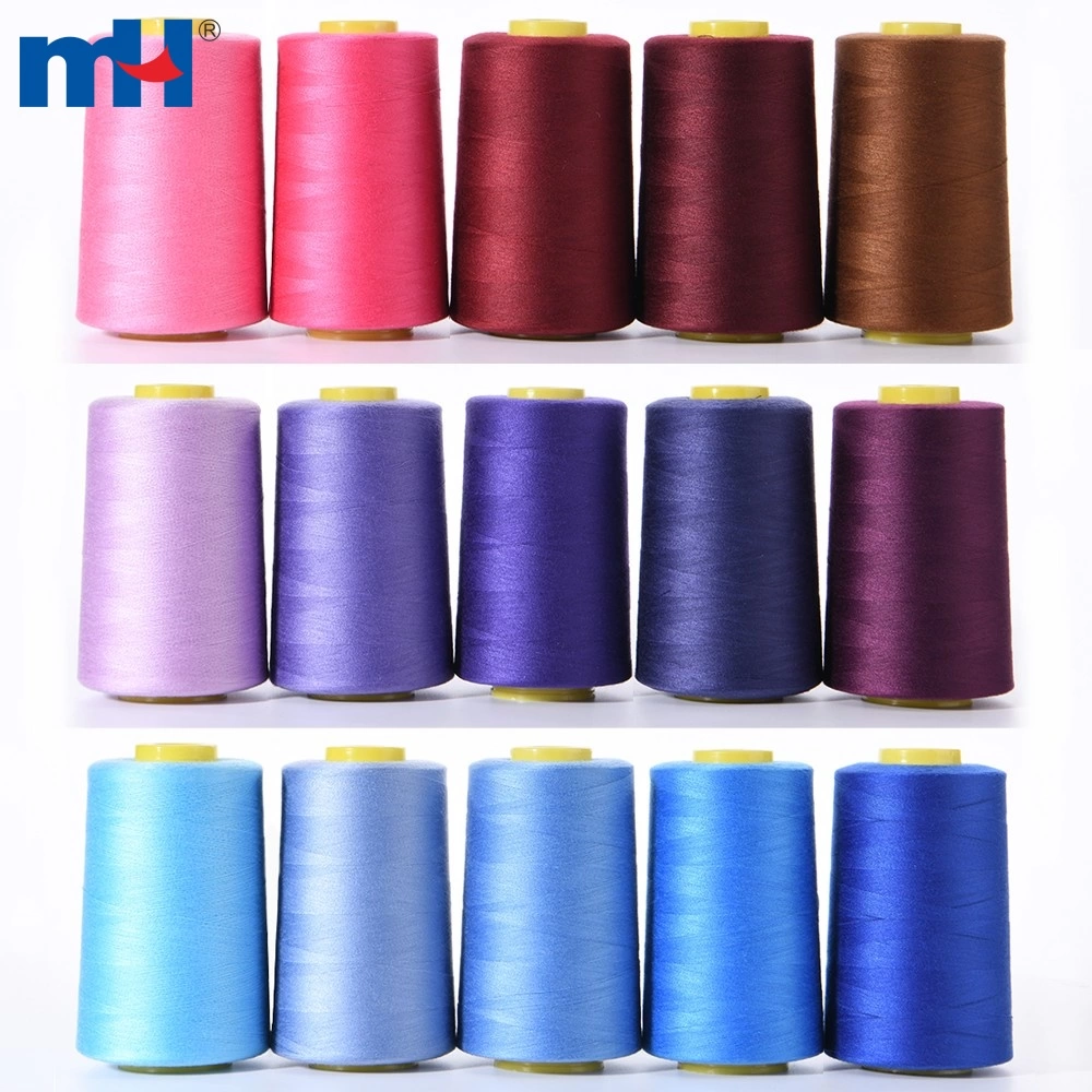 Anti-piling 50s/3 Spun 100% Polyester Sewing Thread 5000yds Machine Thread