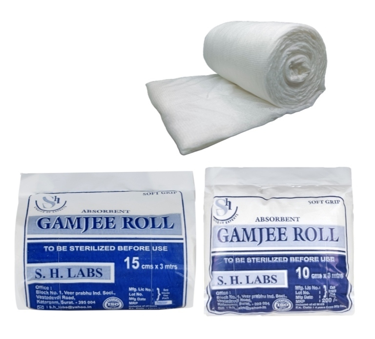 15cm X 3mtr Gamjee Roll Size: Different Available