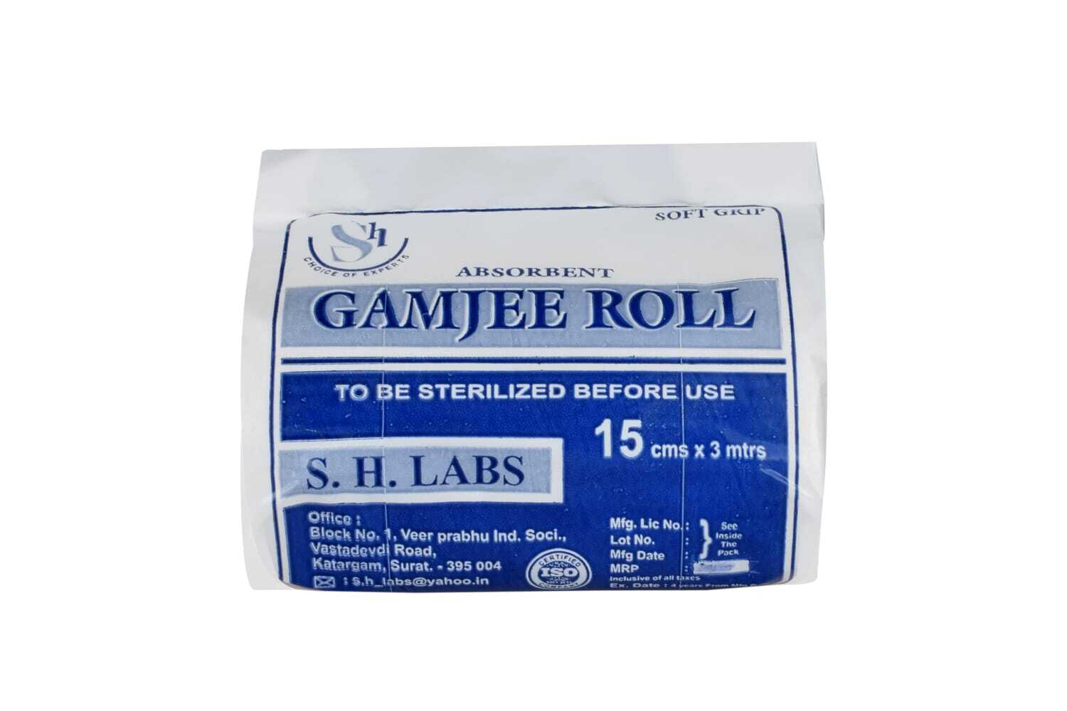 15cm X 3mtr Gamjee Roll Size: Different Available