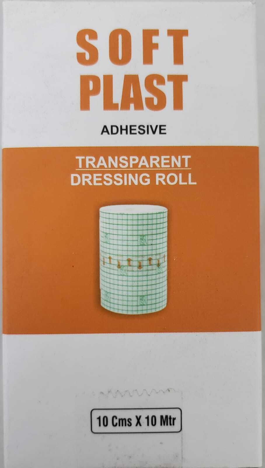 Soft Plast Transparent Dressing Tape Without Pad - Pu Film, 10cm X 250cm | Waterproof, High Elasticity, Breathable, Gentle On Skin