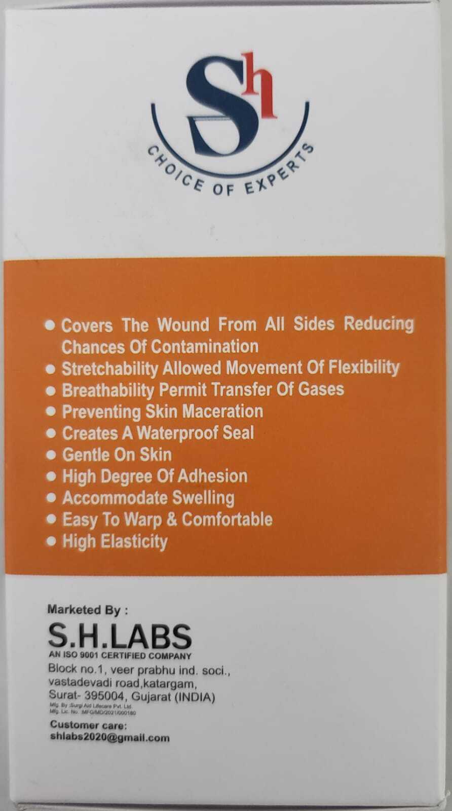 Soft Plast Transparent Dressing Tape Without Pad - Pu Film, 10cm X 250cm | Waterproof, High Elasticity, Breathable, Gentle On Skin