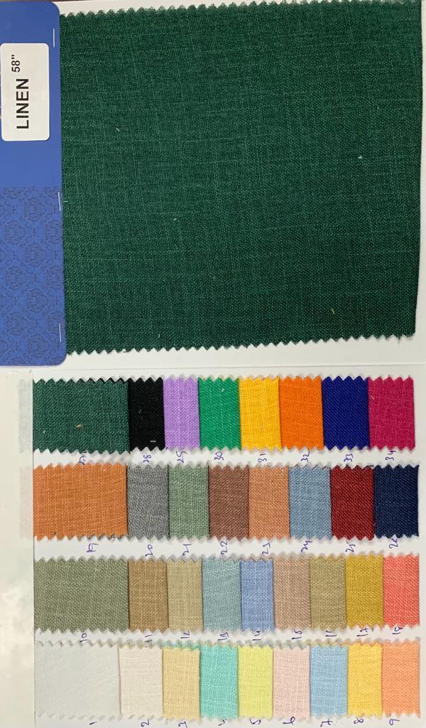 Linen Fabric - Cotton Blend, All-season Comfort | Available In All Colors For Versatile Use And Creative Projects