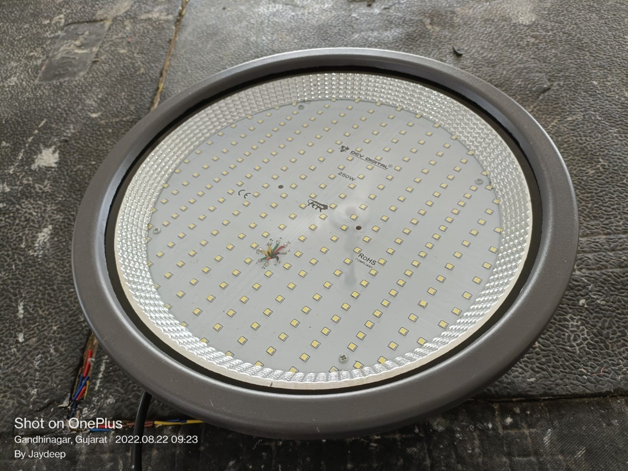 Led Highbay Light - 250w, Pure White, Ip65 Rated Aluminum Body, 3000-6500k Color Temperature, 10800 Lm Maximum Lumen Output, High Efficiency Osram 5050 Light Source