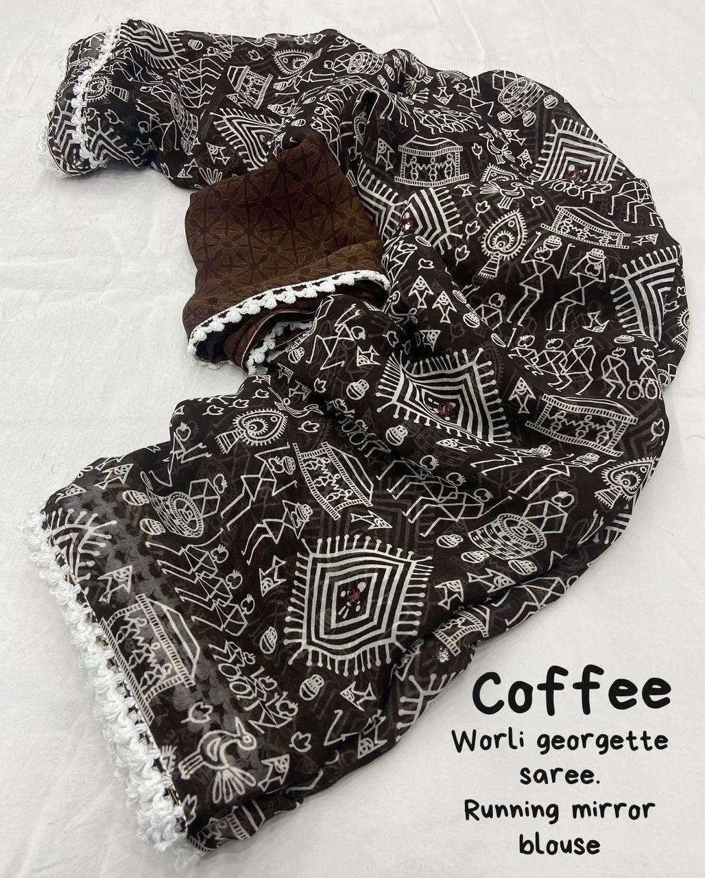 Georgette Printed Saree