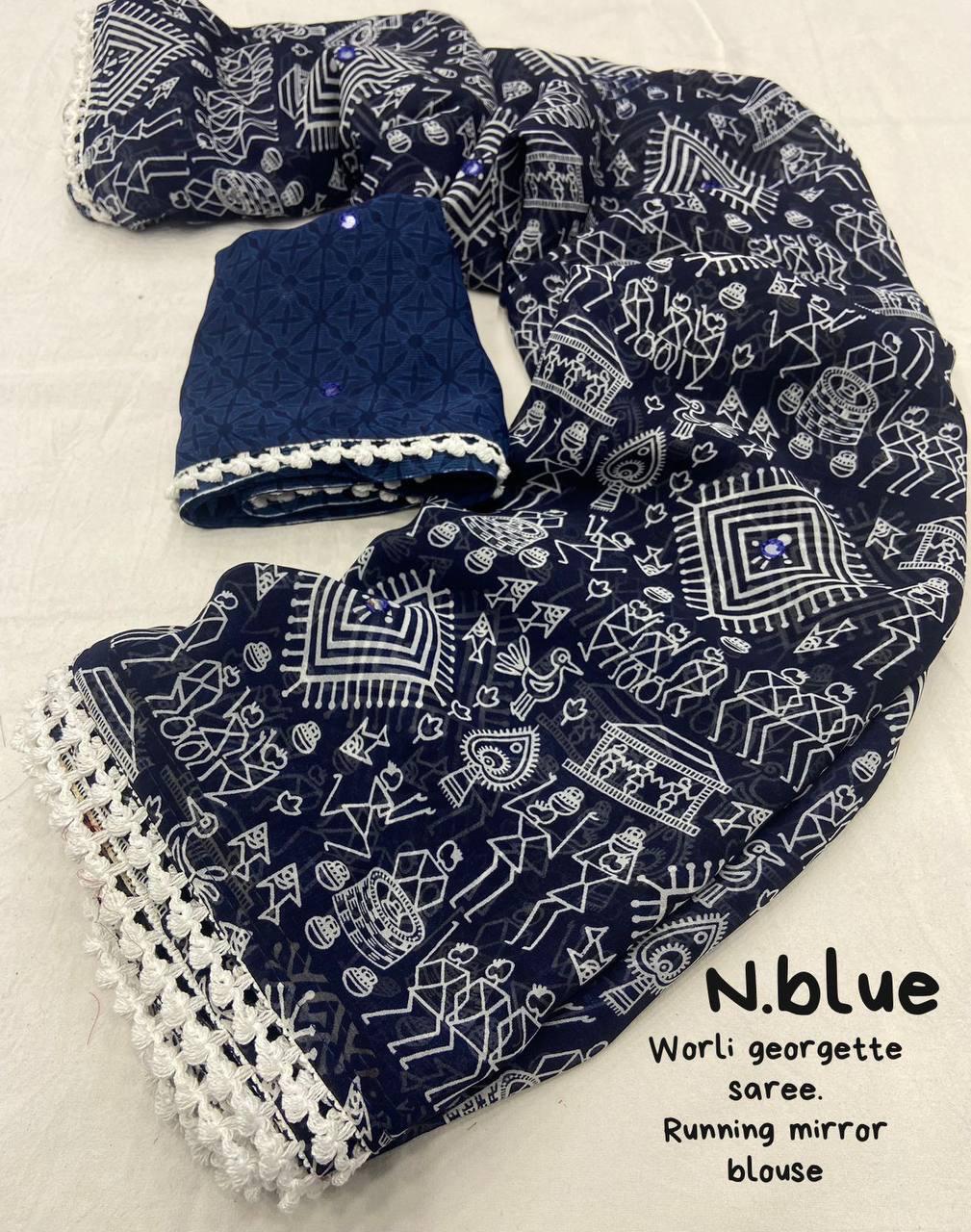 Georgette Printed Saree