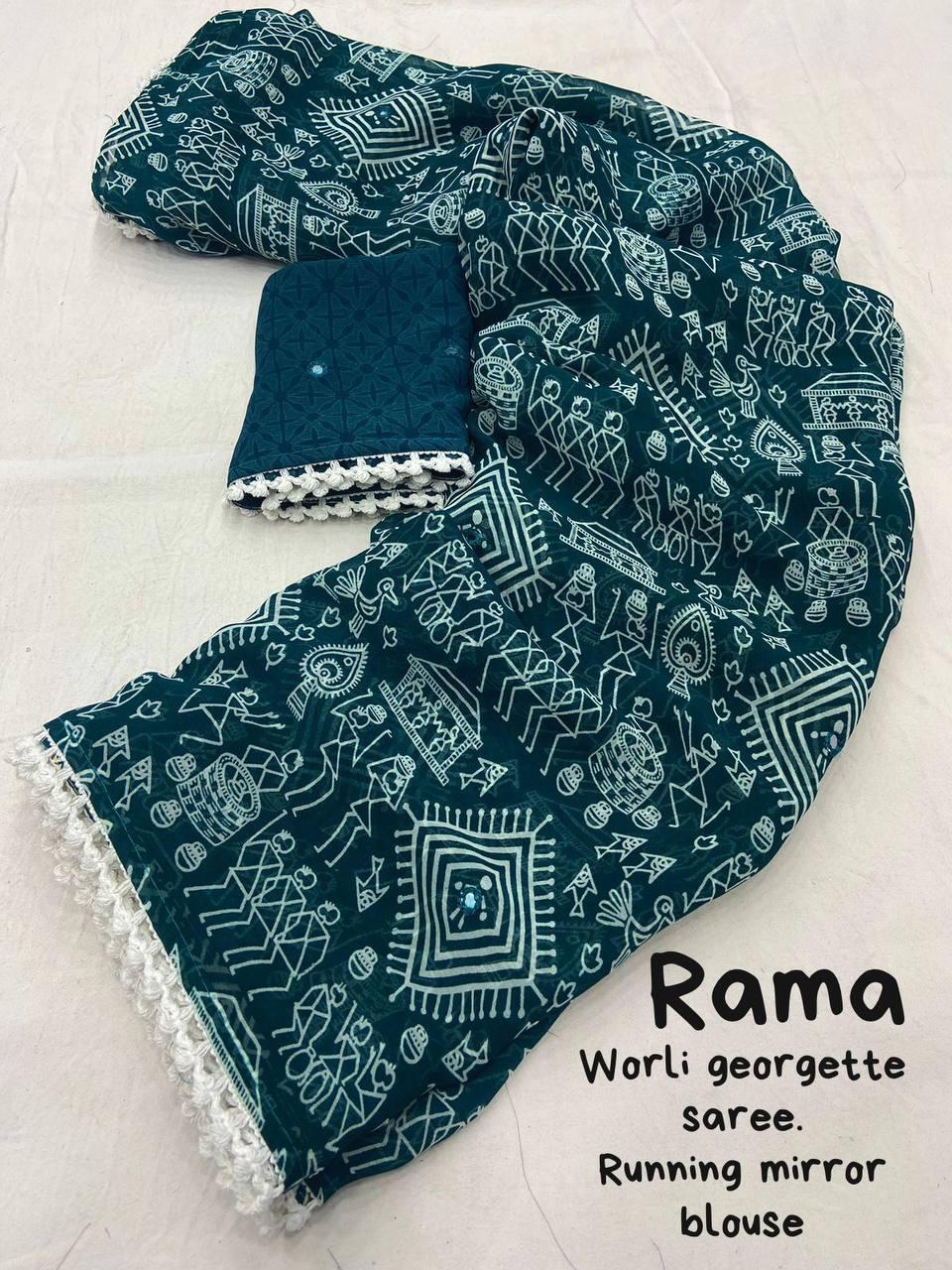 Georgette Printed Saree