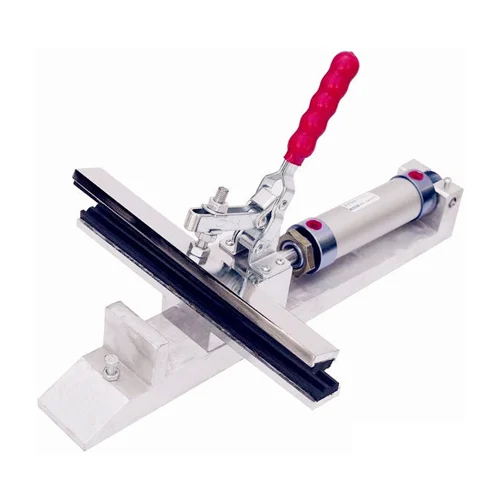 व्हाइट न्यूमेटिक फैब्रिक स्ट्रेचिंग क्लैंप