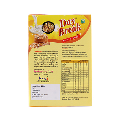 Day Break Soya And Oats Packaging: Box