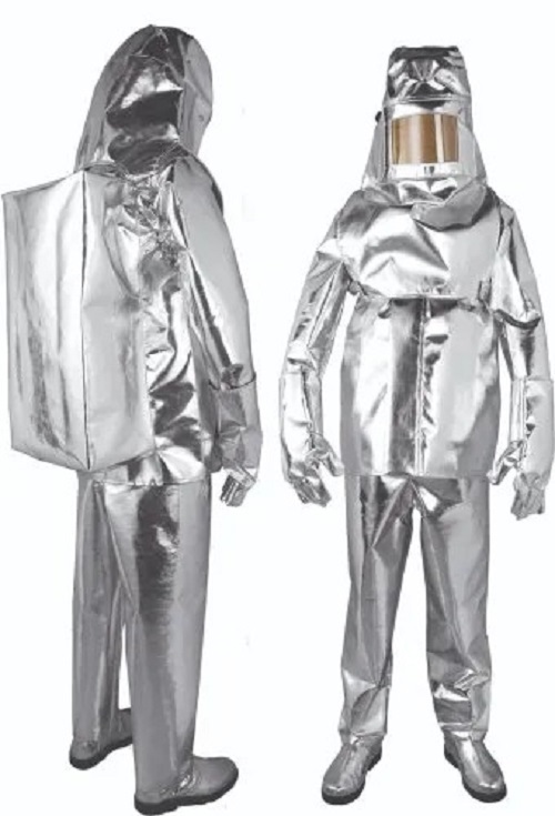 Aluminum Fire Proximity Suit - Color: Silver