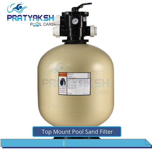 Top Mount Pool Sand Filter - Color: White