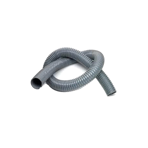PVC Flexible Duct Hose - PVC Material, Different Sizes Available, Grey Color , Round Shape for Industrial Usage