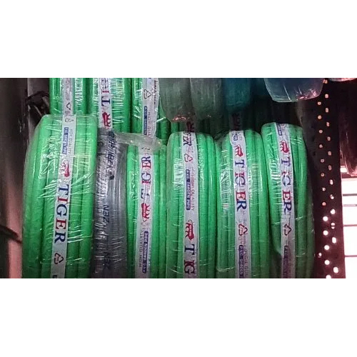 गोल हरा पीवीसी गार्डन पाइप