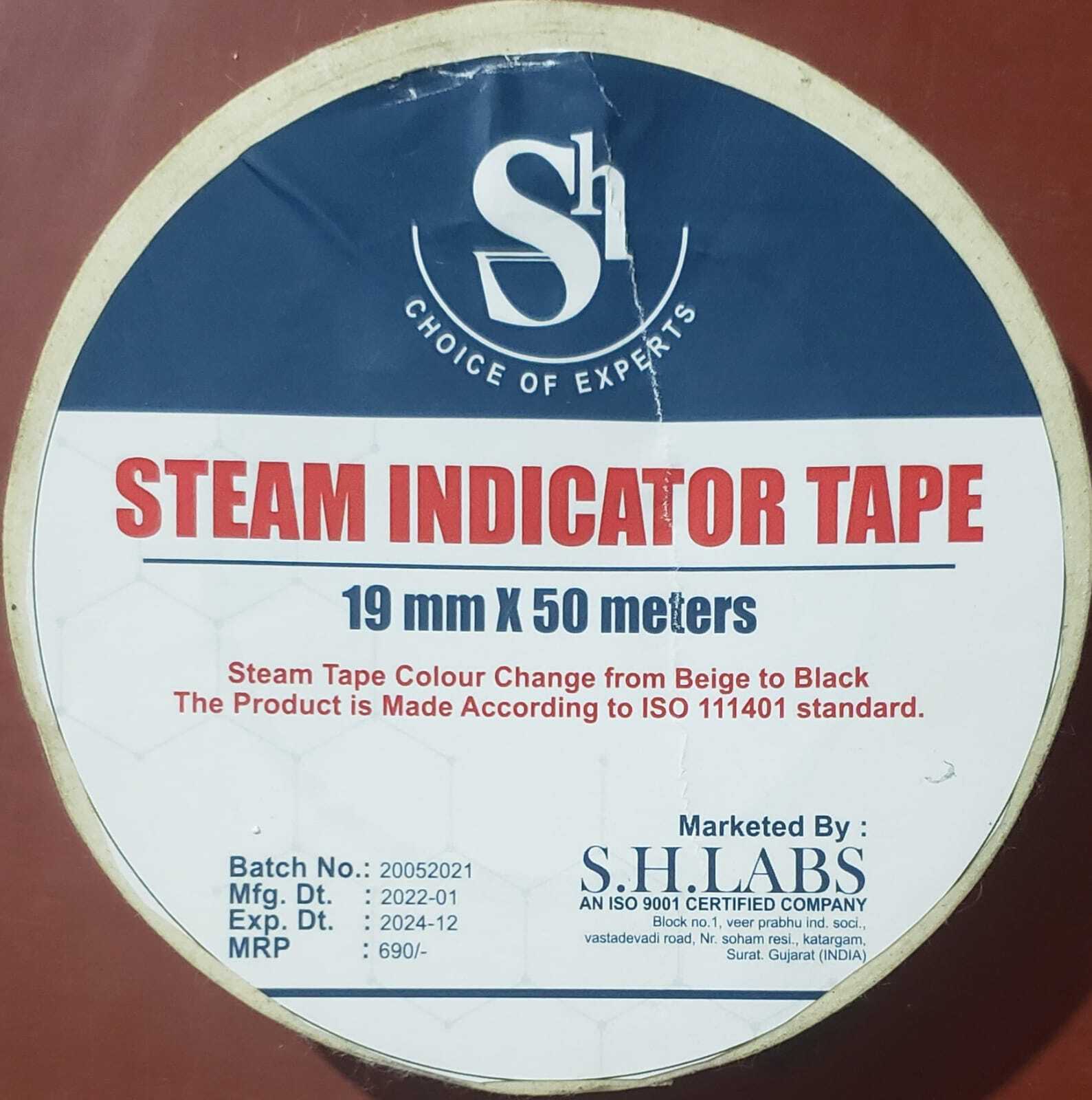 Soft Grip Steam Indicator Tape