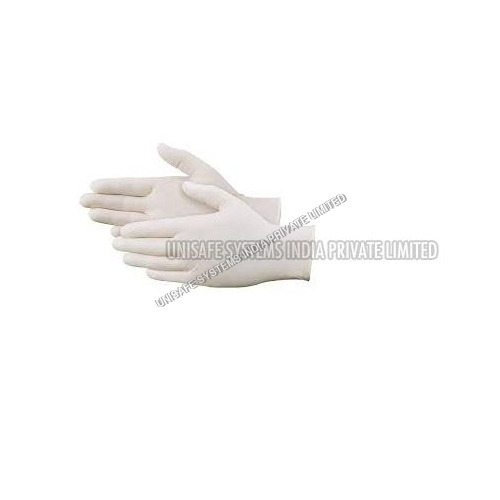 Disposable Latex Gloves - Latex Material, Various Sizes Available, White Color | Ideal for Hospital Use