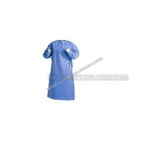 Disposable Non Woven PP Surgical Gown - PP Material, Various Sizes Available, Blue Color | Designed for Hospital Use, Comfortable and Durable