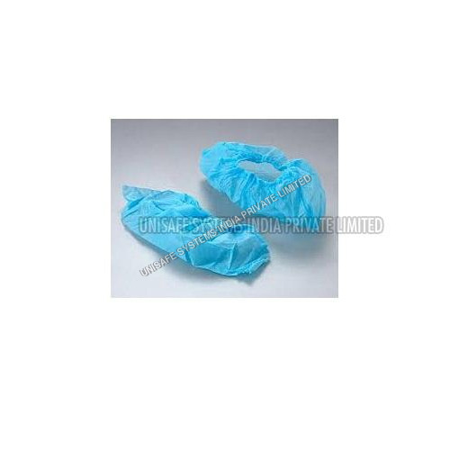Non Woven Shoe Cover - Non Woven Fabric , Blue Color, Adjustable Fit with Elastic Bands