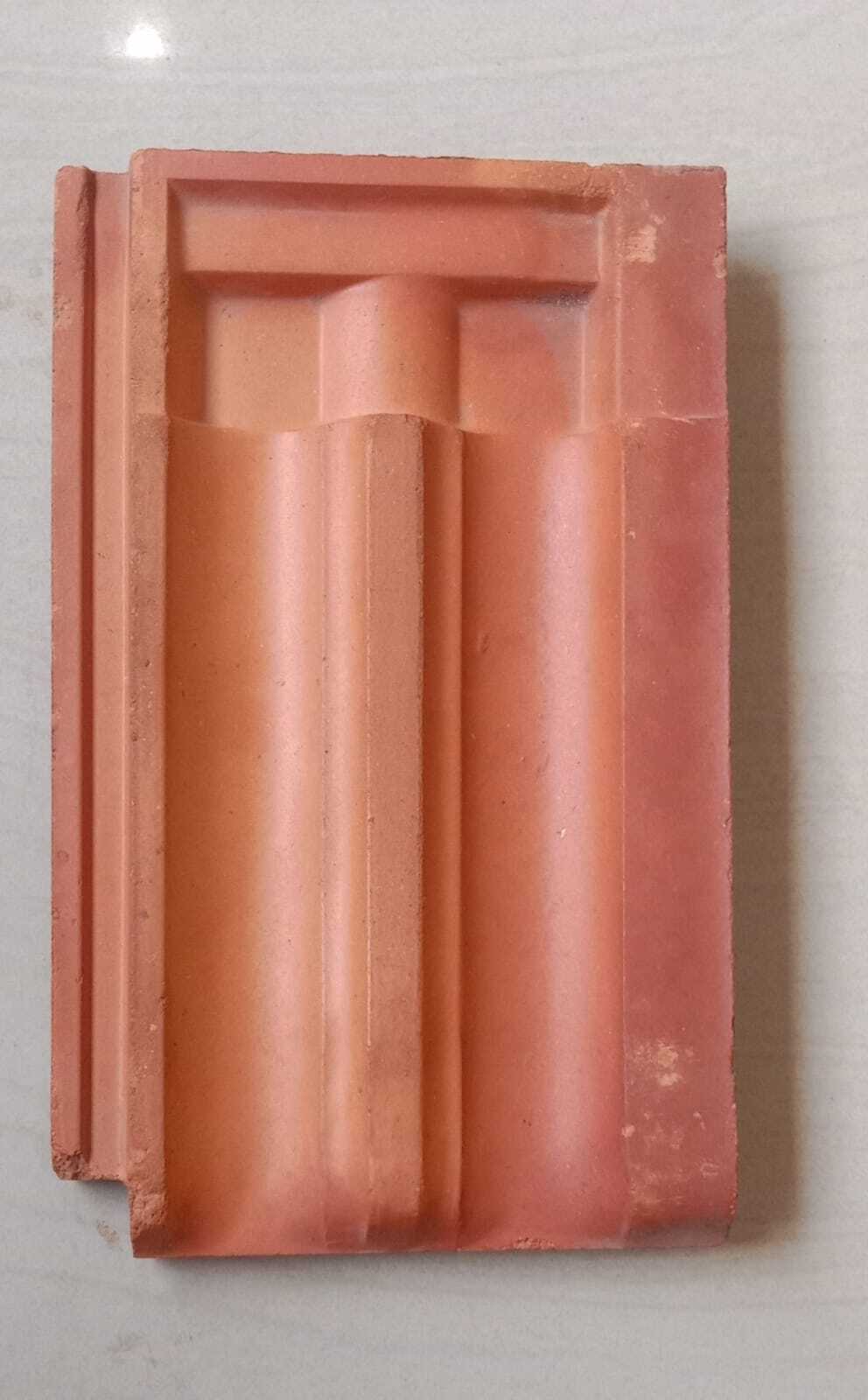 Terracotta Roofing Tiles (Manglore Tiles) - 15.5" X 9.5" | Colors: Browns/tans, Reds/pinks For Exterior Applications