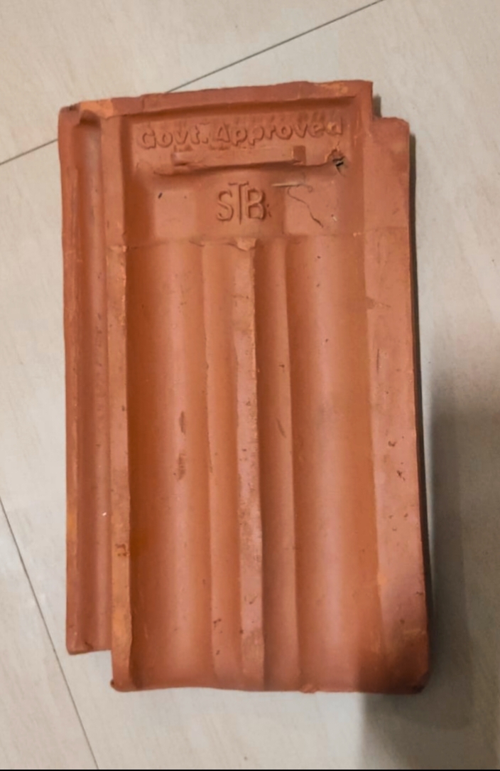 Terracotta Roofing Tiles (Manglore Tiles) - 15.5" X 9.5" | Colors: Browns/tans, Reds/pinks For Exterior Applications