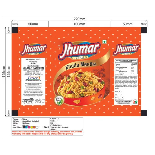 Khatta Meetha Namkeen - Regular Size, First Class Quality, Spicy Flavor | Good Quality Snack