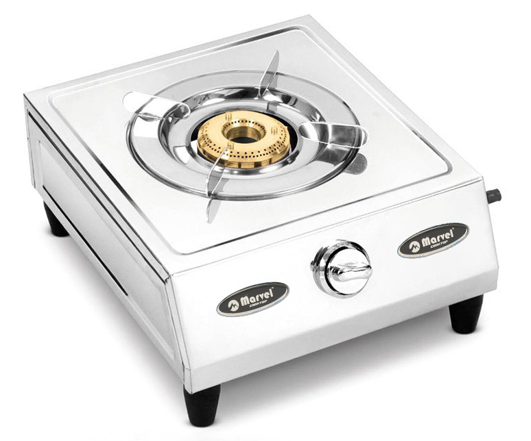 Lpg Single Burner Butterfly (800gm) Vs2 S.s. Pan Support C.i. Top