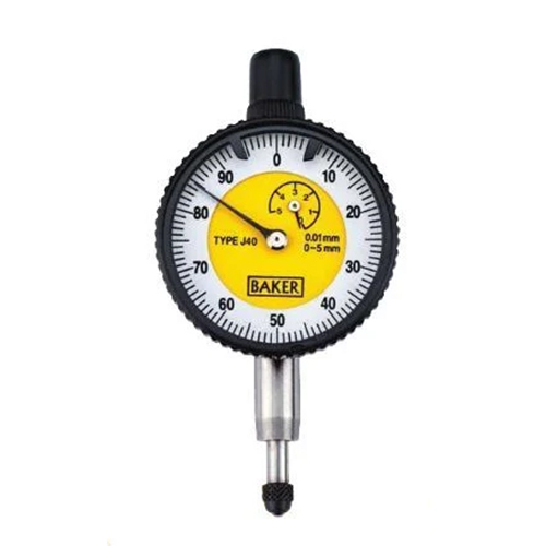 ब्लैक/सिल्वर J-40 प्लंजर डायल गेज