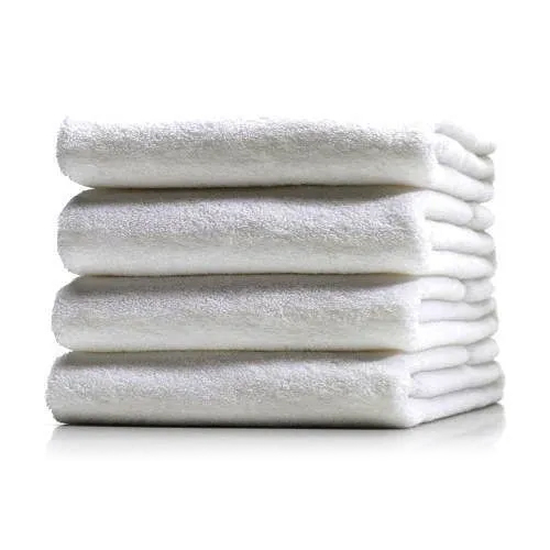 Cotton Bath Towel - 100% Cotton, 20x40 Inch , Soft Touch, Eco-friendly, Quick Dry, Water Absorbent, Plain White