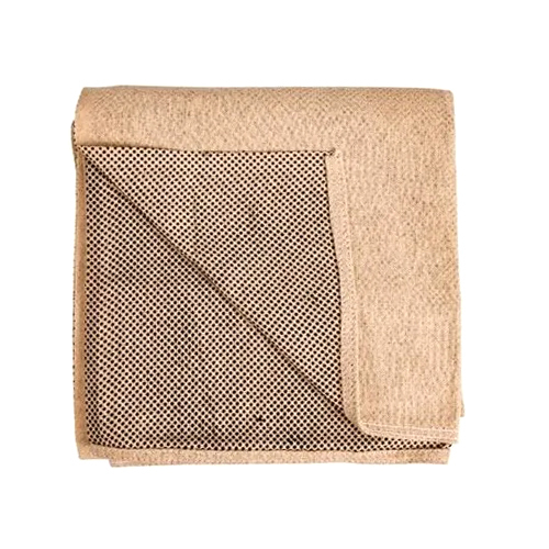 8 Oz Anti Slip Drop Cloth - Cotton, 8 Ounce | Lightweight, Washable, High Strength, Brown Twill, Plain Texture for Painting & DIY Projects