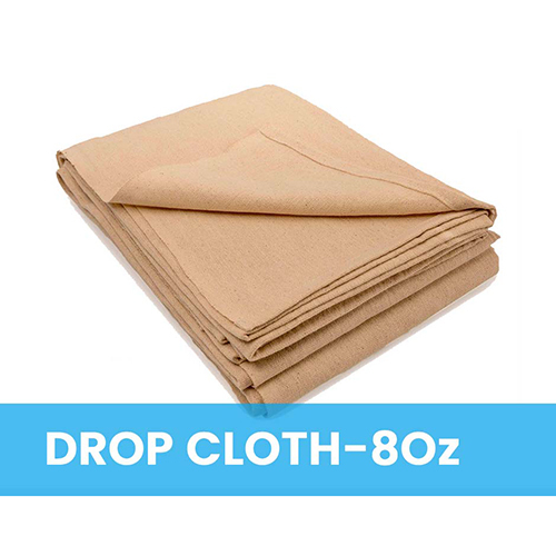 8 Oz Drop Cloth - Cotton, 8 Ounce | Lightweight, Washable, Brown, Plain Twill Fabric for Painting & DIY Projects