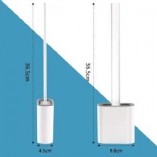 सिल्वर सिलिकॉन टॉयलेट ब्रश - Kd-1631