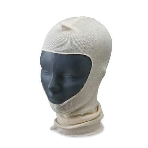 Head Cotton Spray Sock - Cotton, 18x8.5 Inch With 4 Inch Opening | Breathable, Washable, Unisex In White, Black & Off White