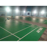 ग्रीन वीसी विनाइल बैडमिंटन फ़्लोरिंग