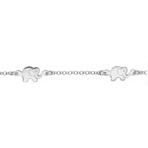 Playful Dolphin Silver Anklet Size: Customized