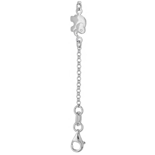 Lucky Elephant Charm Silver Anklet Size: Customized