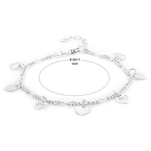 Hanging Open And Close Heart Bracelet - Silver 925 | Modern Style, Elegant Design, Perfect For All Occasions