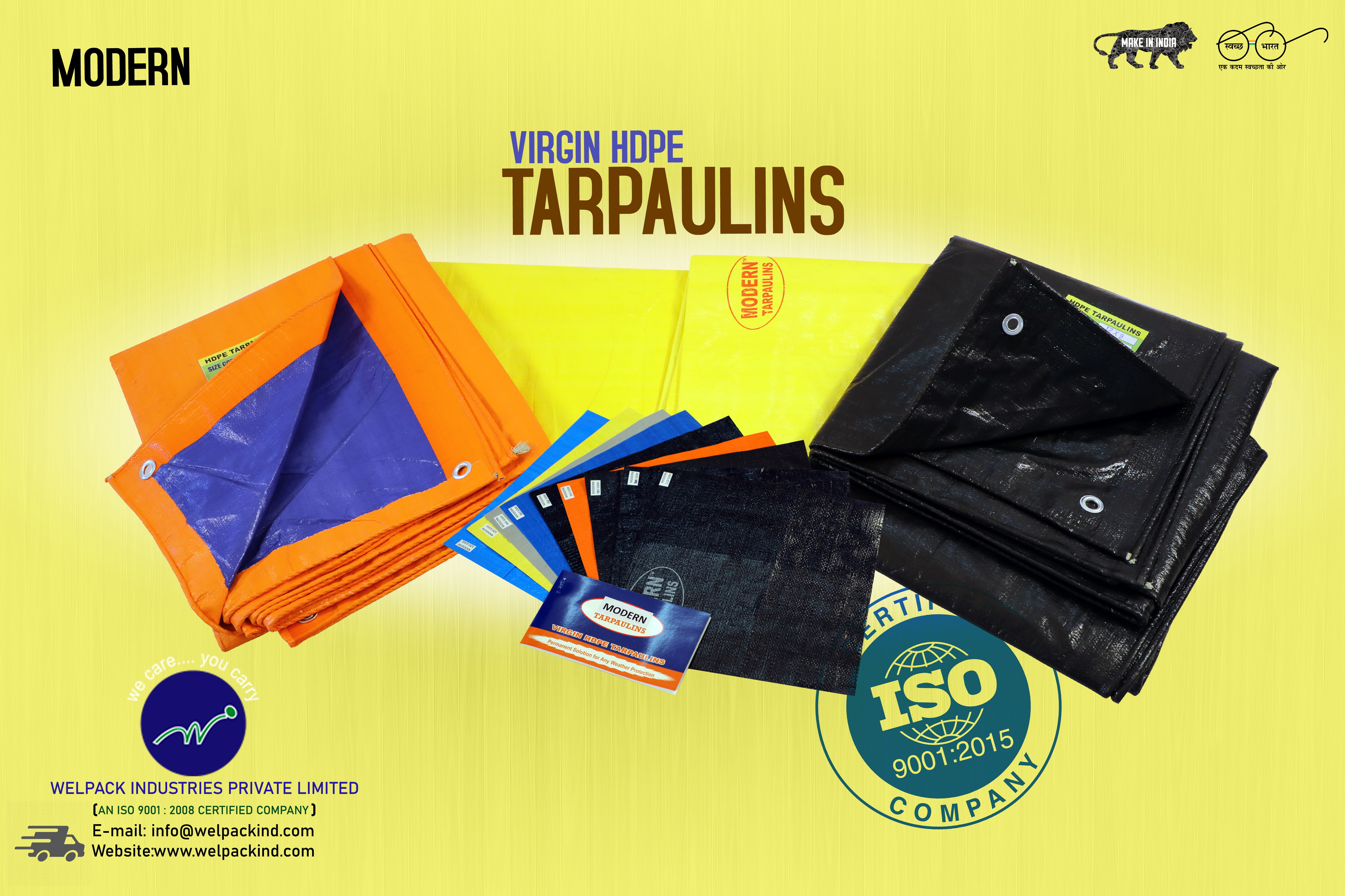 Black Hdpe Laminated Fabric - Style: Plain