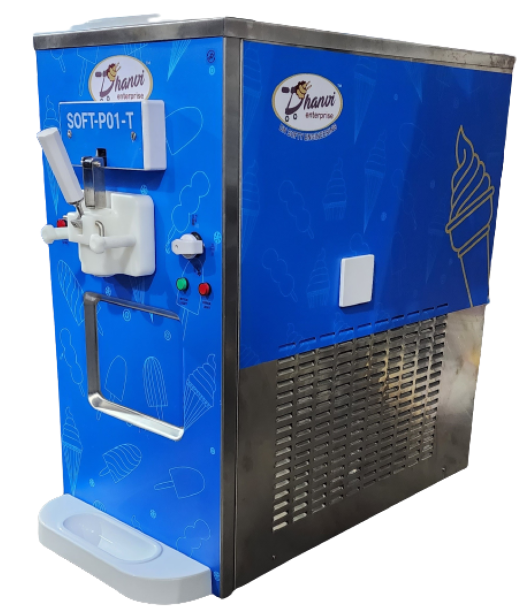Soft Serve Ice Cream Machine Single Table Top Model Soft P01 T - Power: 1200 Watt Watt (W)