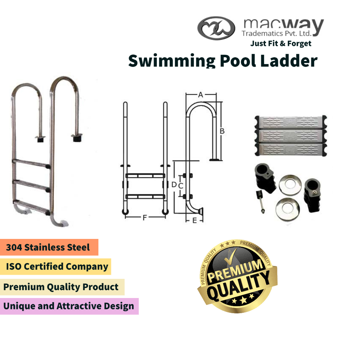 Stainless Steel Color Swimming Pool Ladder