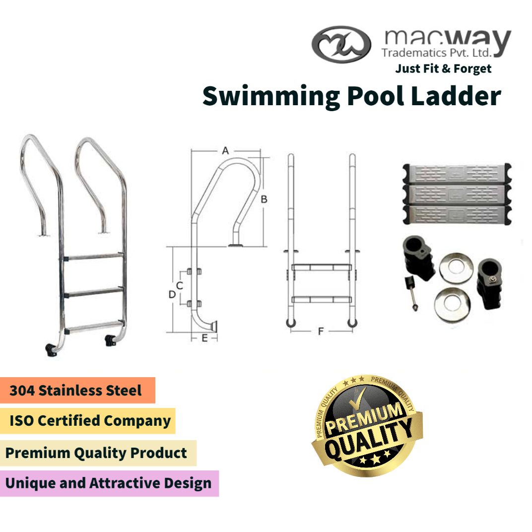 Stainless Steel Color Swimming Pool Ladder