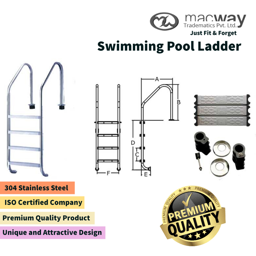 Stainless Steel Color Swimming Pool Ladder