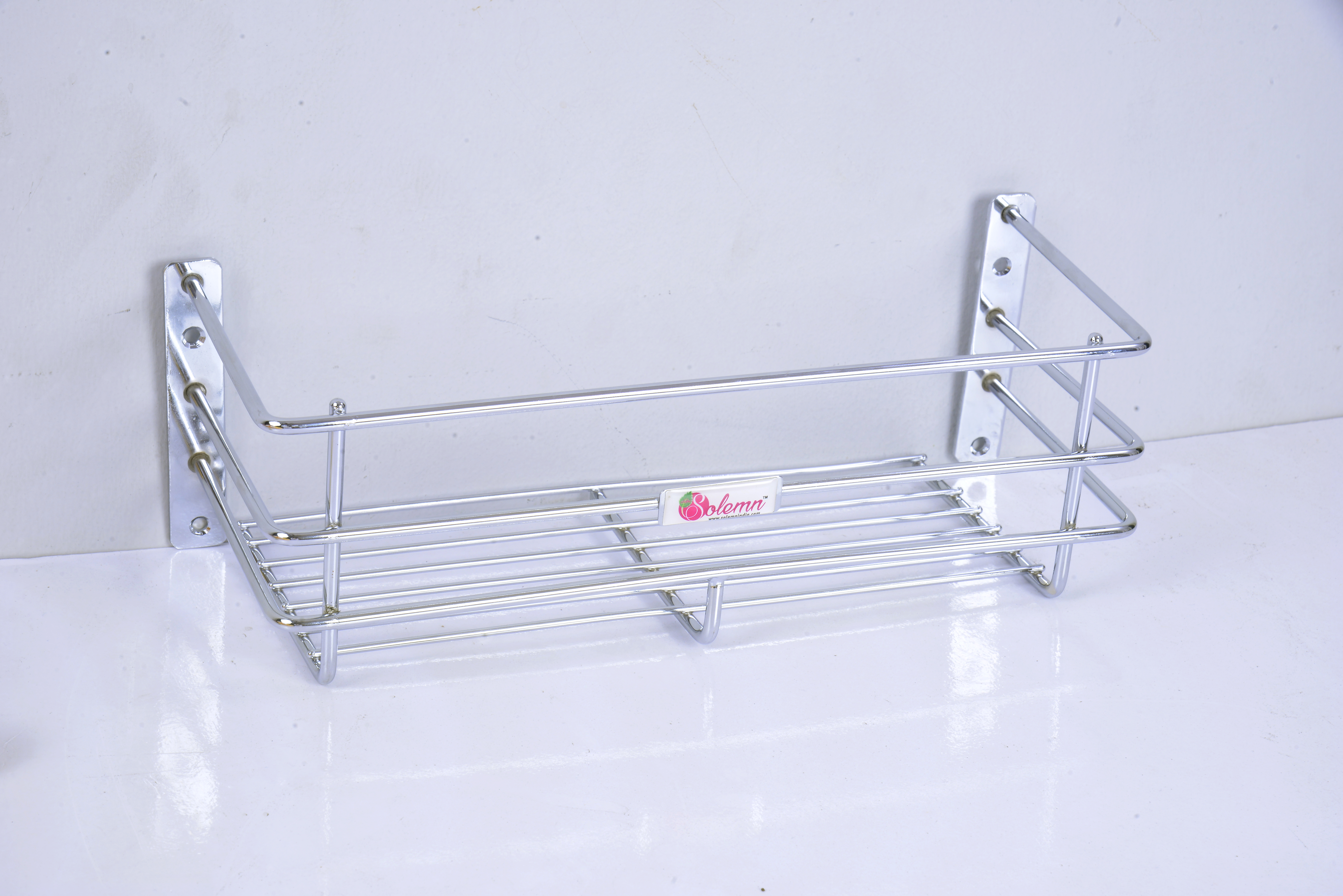 Stainless Steel Perfume Rack - 12x6 Inches | Glossy Finish, Modern Design, 7-year Warranty