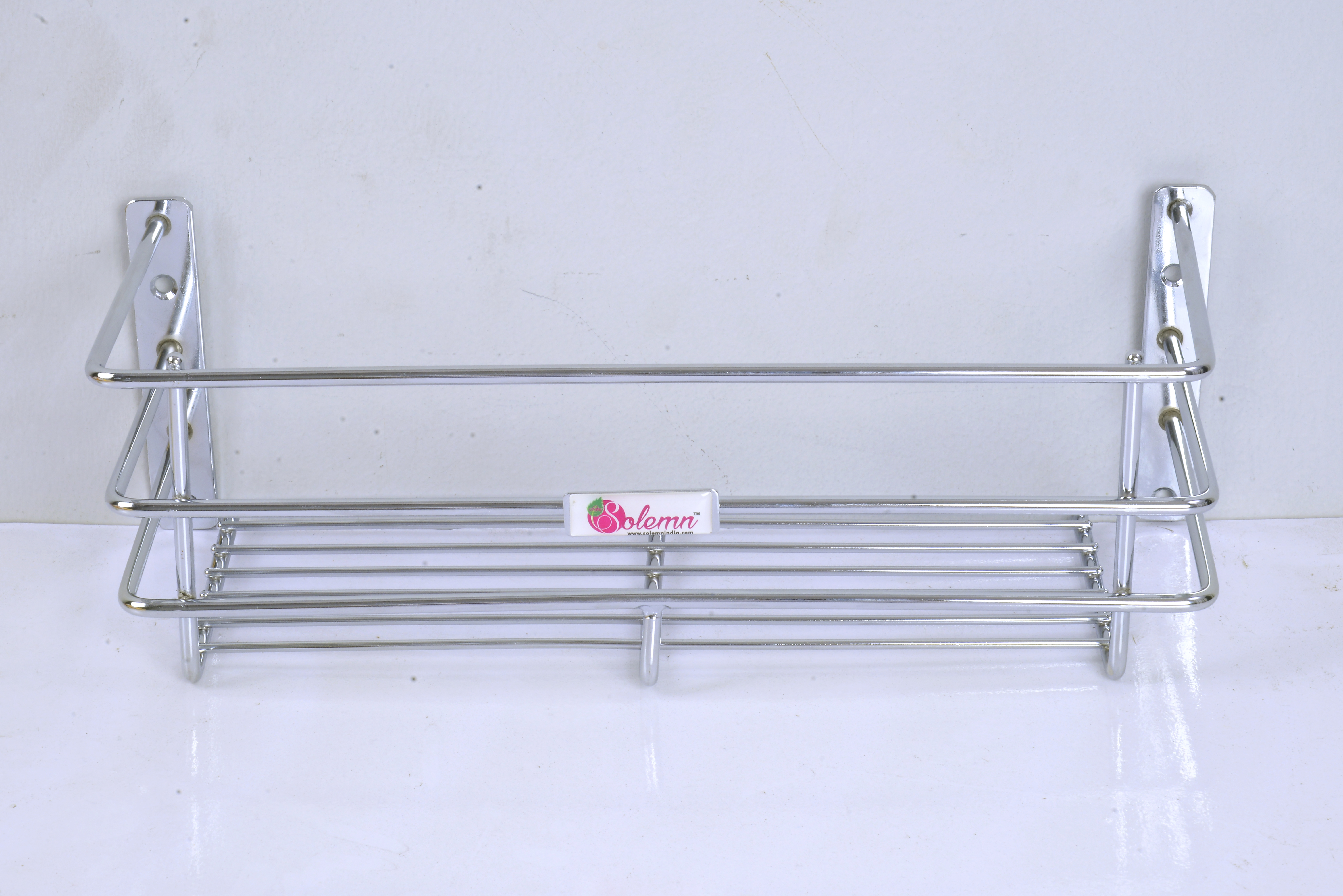 Stainless Steel Perfume Rack - 12x6 Inches | Glossy Finish, Modern Design, 7-year Warranty