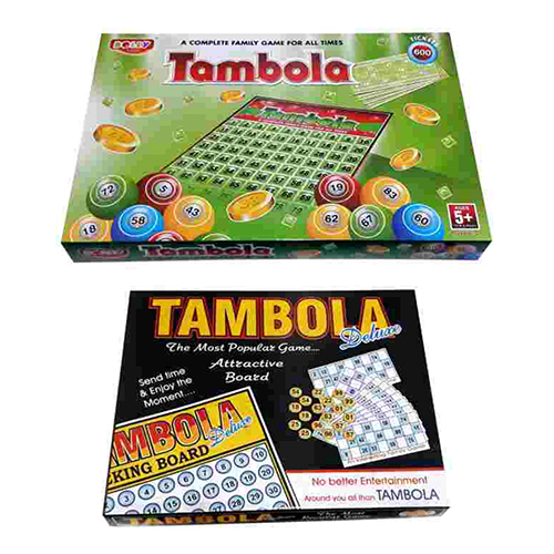 Tambola Game Set - Durable Materials For Long-lasting Use | Vibrant Multicolor Design, Easy-to-read Display For Family Fun
