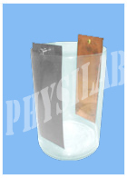 SIMPLE CELL - Plastic Jar 150x100mm with Zinc & Copper Plates 150x50mm | White Color, 50-500 Grams Weight, with Terminals