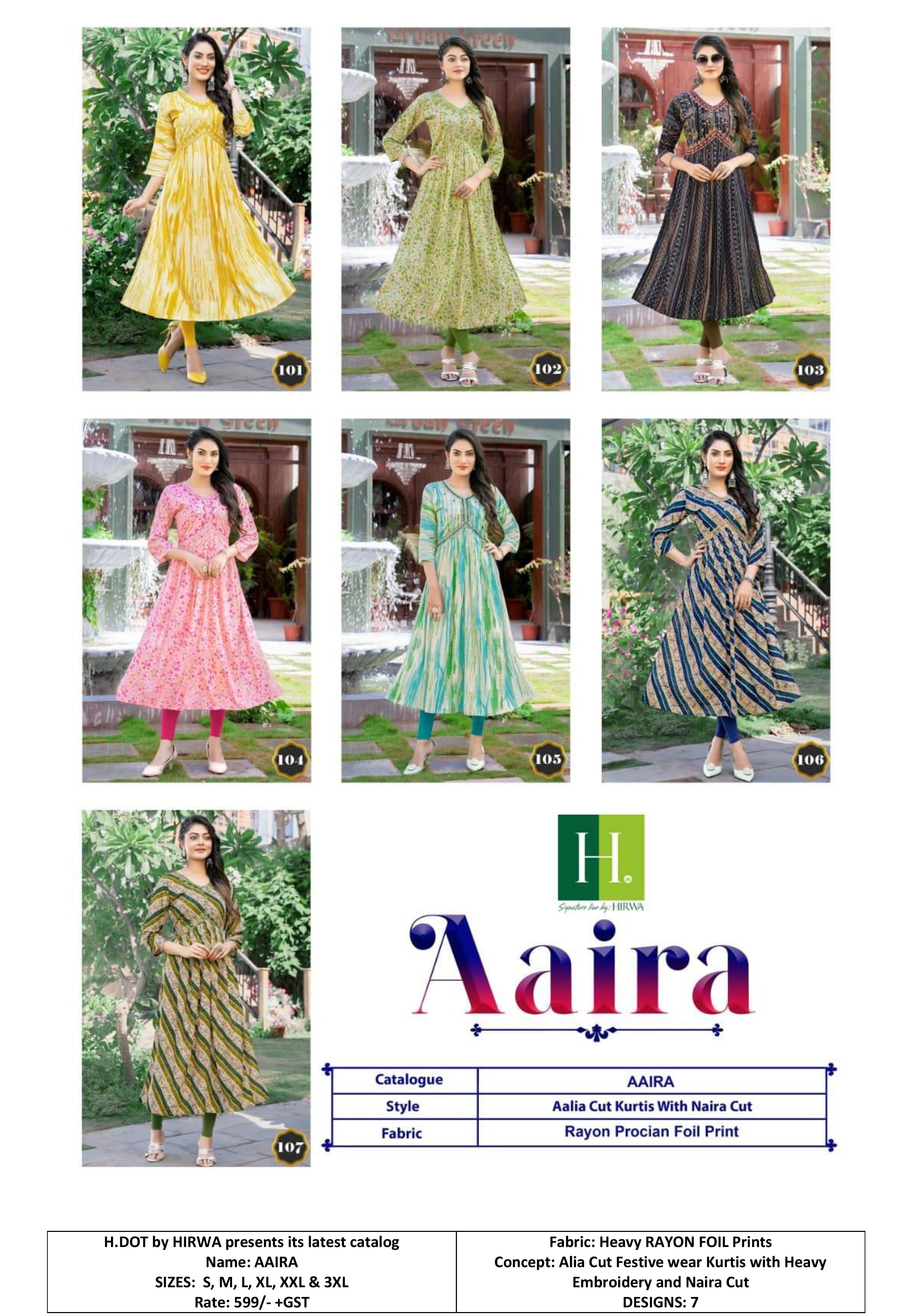 Aliya Cut Embroidered Kurti