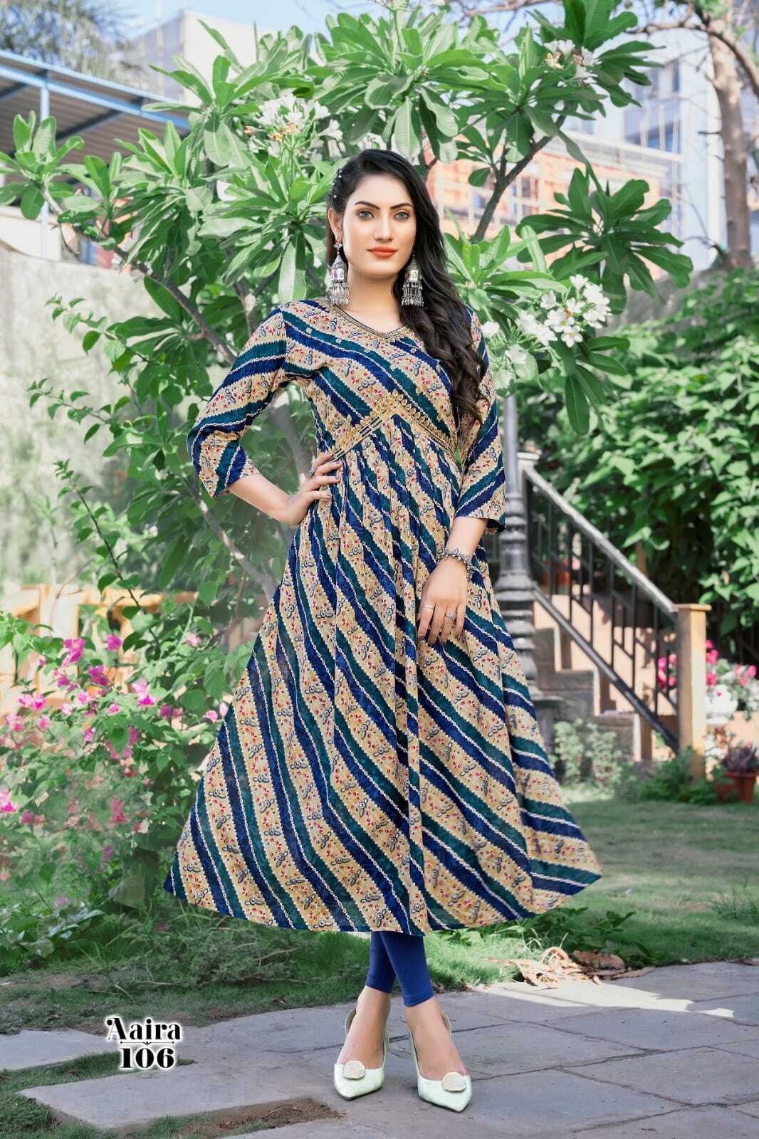 Aliya Cut Embroidered Kurti
