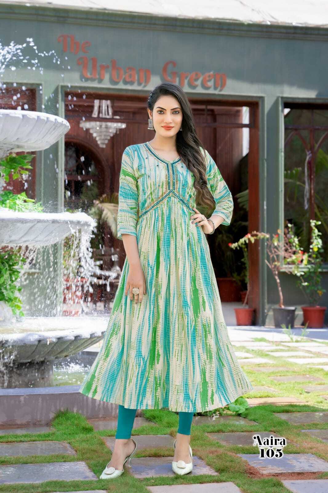 Aliya Cut Embroidered Kurti