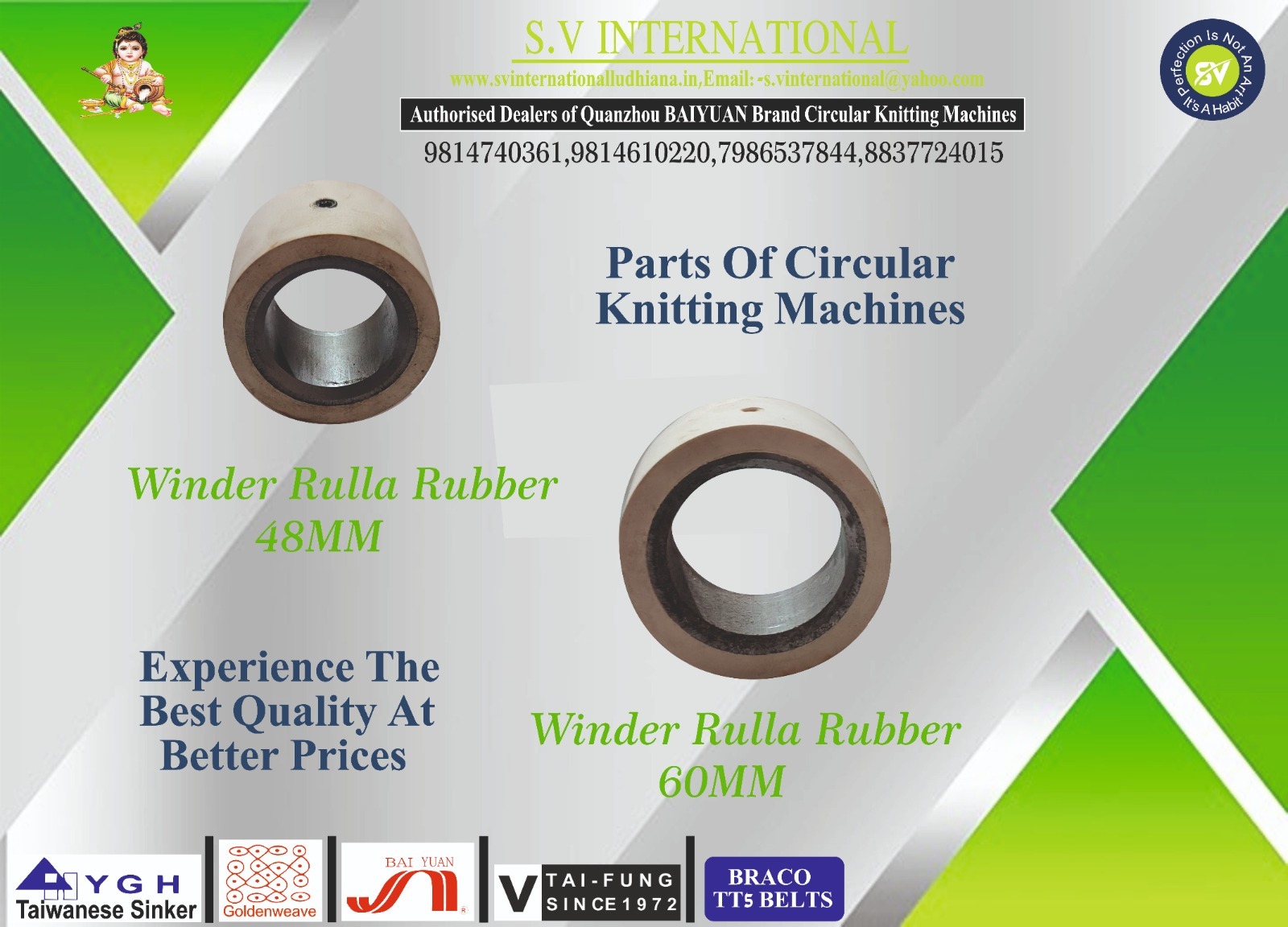 Vene Rulla Winder Rulla Rubber (48mm) And (60mm at Best Price in Ludhiana | S.v ...