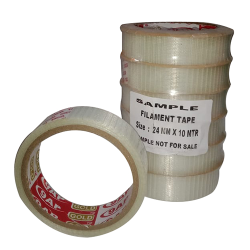 Filament Tape - White Design, Durable Adhesive for Secure Bonding and Enhanced Performance