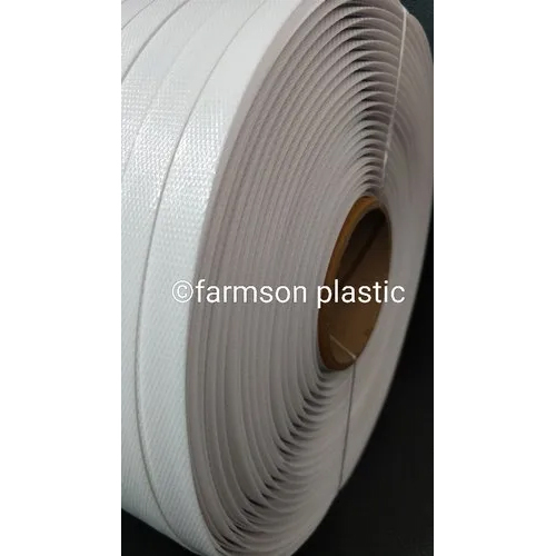 Milky White Virgin Pp Strapping Roll - 6mm To 19mm Width, Strong Pp Material | Moisture & Uv Resistant, Ideal For Commercial Packaging