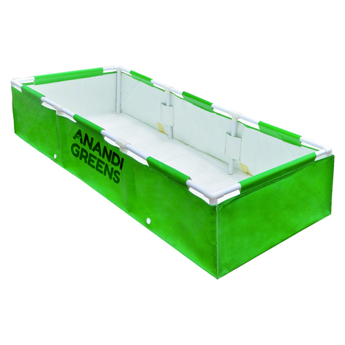 Upvc फ्रेम के साथ ग्रीन एचडीपीई रेक्टैंगुलर ग्रो बैग